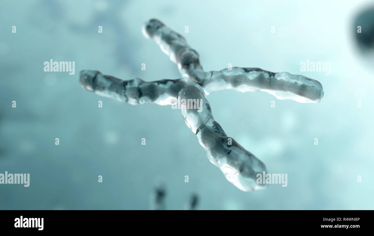 chromosome-under-microscope-genetic-concept-background-3d-render-illustration-R4WN8P.jpg
