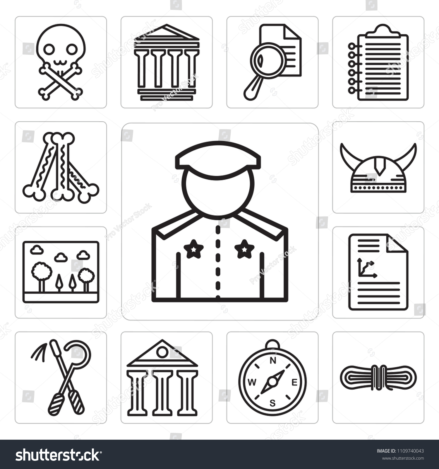 stock-vector-set-of-simple-editable-icons-such-as-policeman-rope-compass-columns-egypt-report-picture-1109740043.jpg