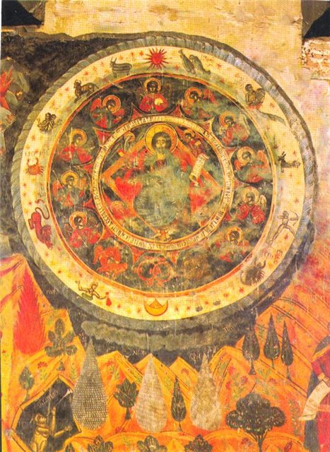 A+17th-century+fresco+from+the+Cathedral+of+Living+Pillar+in+Georgia+depicting+Jesus+within+the+Zodiac+circle.jpeg