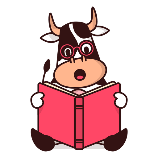 cf48cf360d49d43cb66e79b9dc79aeab-cow-reading-book-cartoon-by-vexels.png