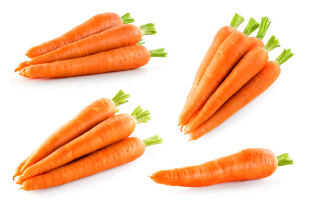 carrot-isolate-carrots-on-white-background-carrot-top-view-side-view-picture-id1209222852