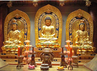 393px-Amitabha_Buddha_and_Bodhisattvas.jpeg