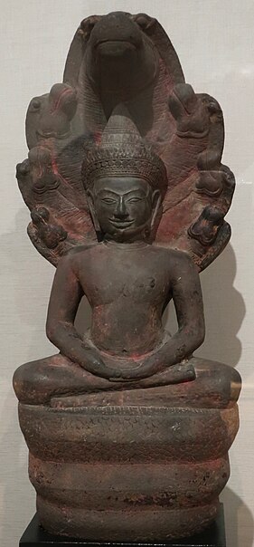281px-Muchilinda_Buddha_from_Cambodia%2C_Angkor_kingdom%2C_Bayon_style%2C_12th_century%2C_sandstone%2C_HAA.JPG